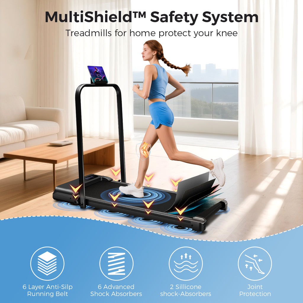 Tomile Walking Pad for Home/Office, Folding Treadmill 2.5HP, Under Desk Treadmill with Remote, 320 lbs Weight Capacity