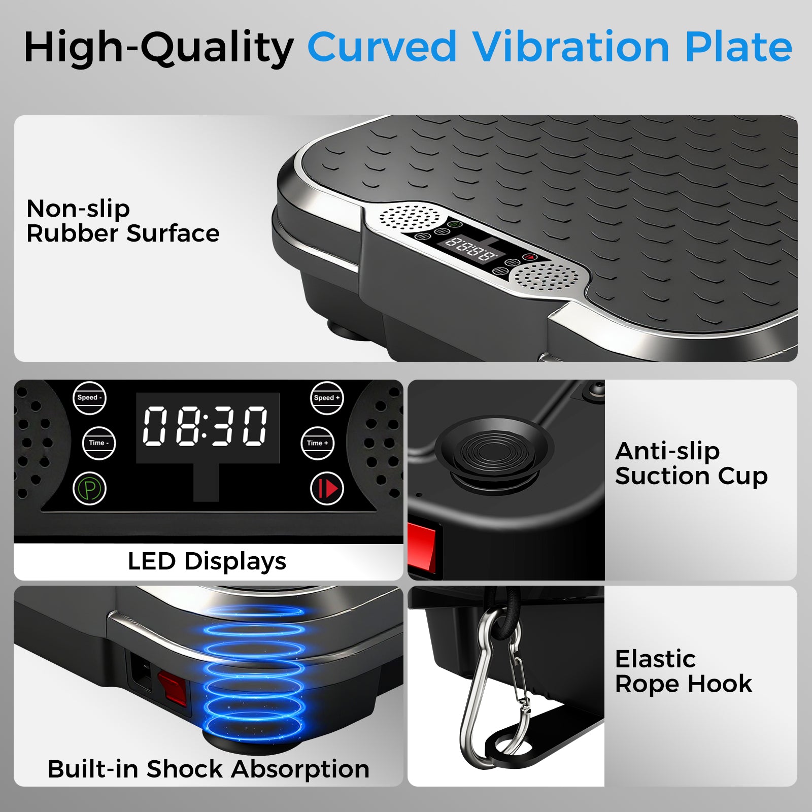 Vibration Plate Fitness Platform Exercise Machine For Home