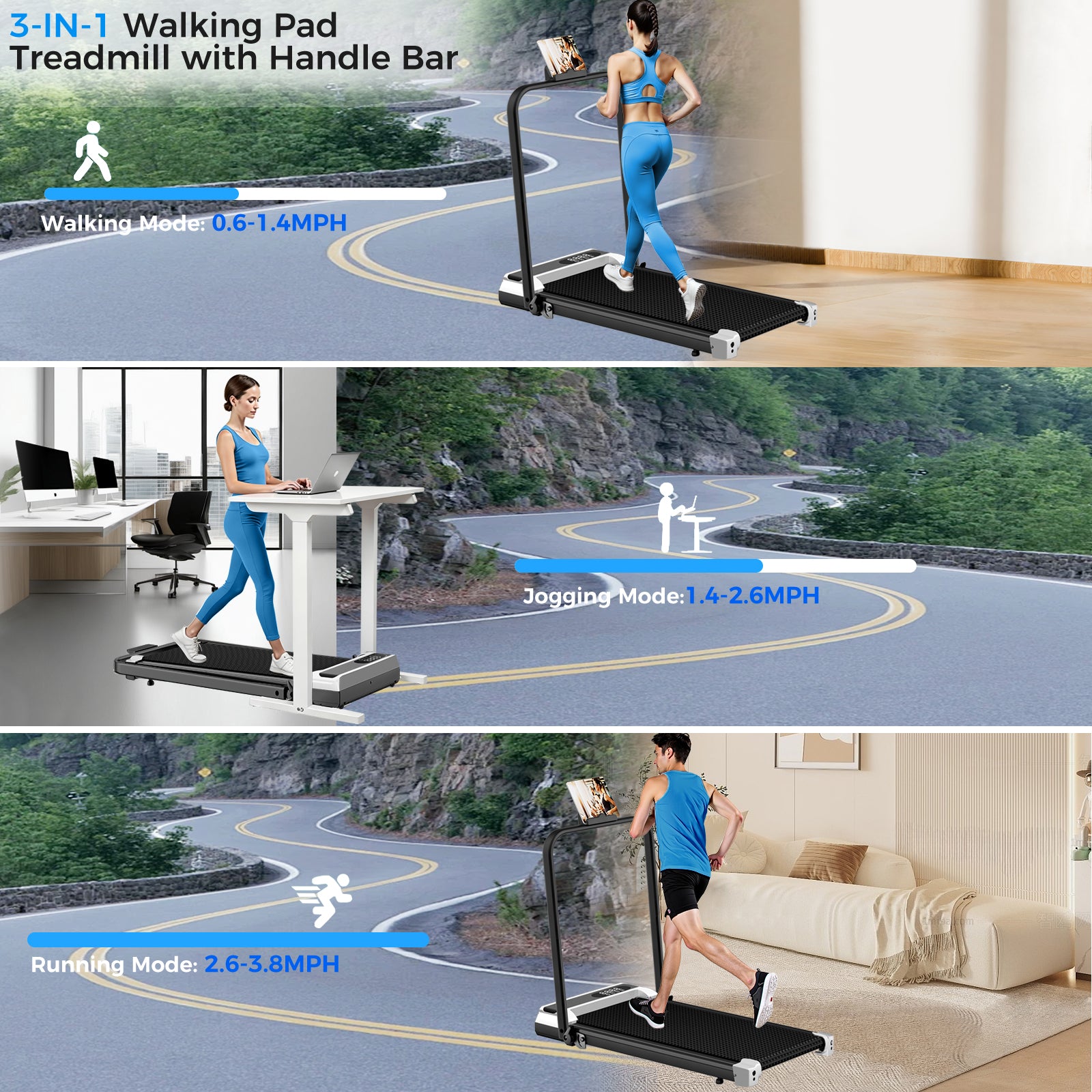 Upgrade Walking Pad Treadmill For Home