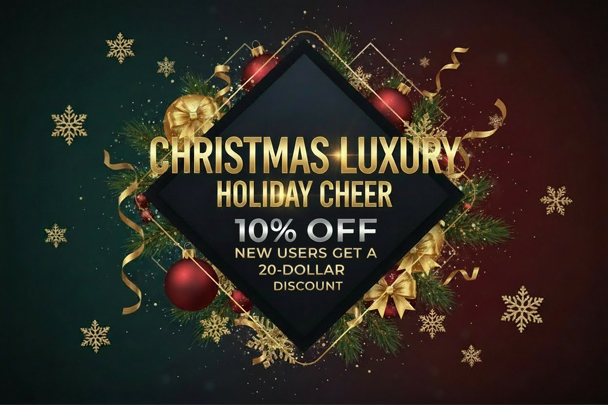 Christmas Discount 10% 折扣宣传海报